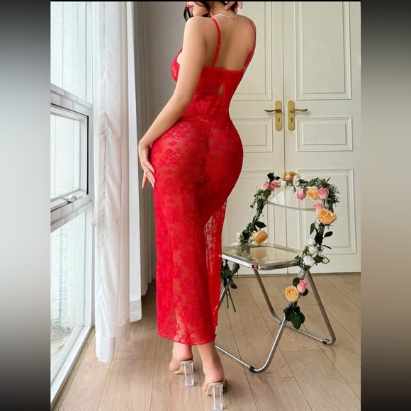 New Inventory 🔥 2pcs/Set Women Lace High Slit Sexy Lingerie Set🔥 - Picture 5 of 6